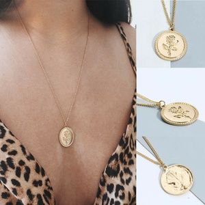 Rose Coin Necklace